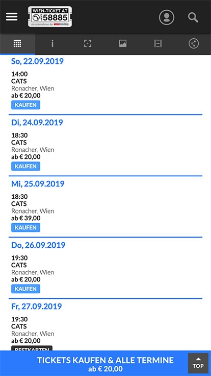WIEN TICKET | wien-ticket.at | 2015 (Mobile Only 02) © echonet communication GmbH